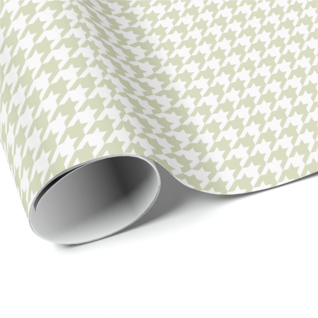 HAMBbyWG Wrapping Paper - Ecru & White Houndstooth (Roll Corner)