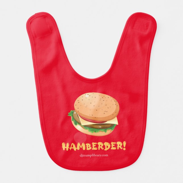 "Hamberders" Baby Bib (Front)