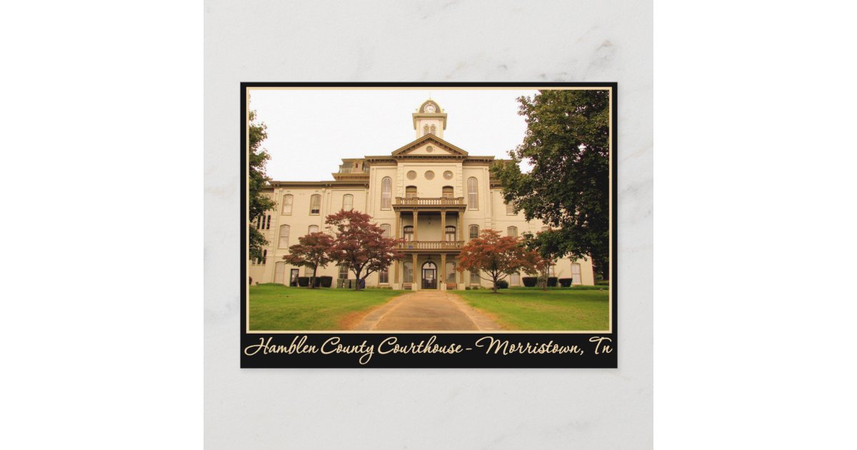Hamblen County Courthouse Morristown, TN Postcard Zazzle