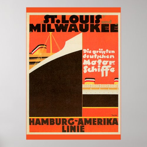 Hamburg_America Linie Poster