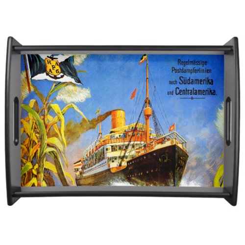 Hamburg America to South America Serving Tray