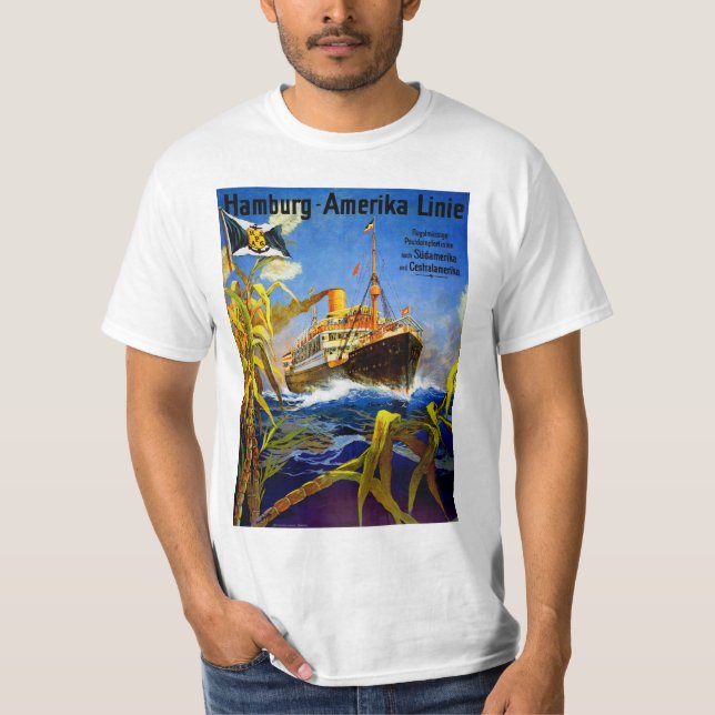Hamburg America to South America T-Shirt (Front)