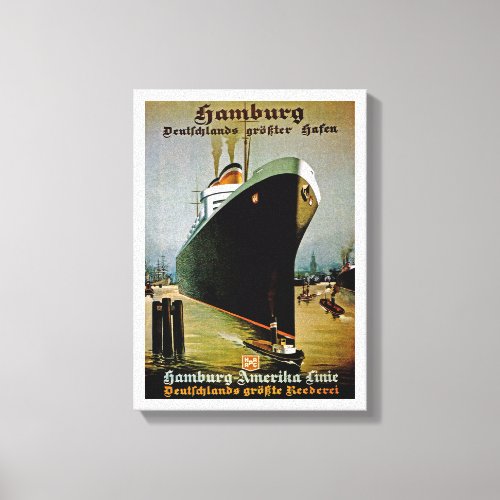 Hamburg_Amerika Line Canvas Print