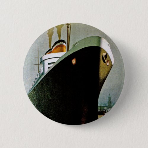 Hamburg_Amerika Line Pinback Button