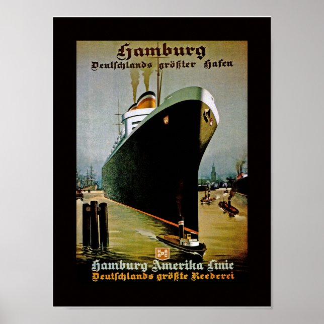 Hamburg-Amerika Line Poster (Front)