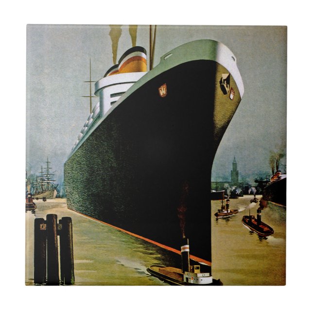 Hamburg-Amerika Line Tile (Front)