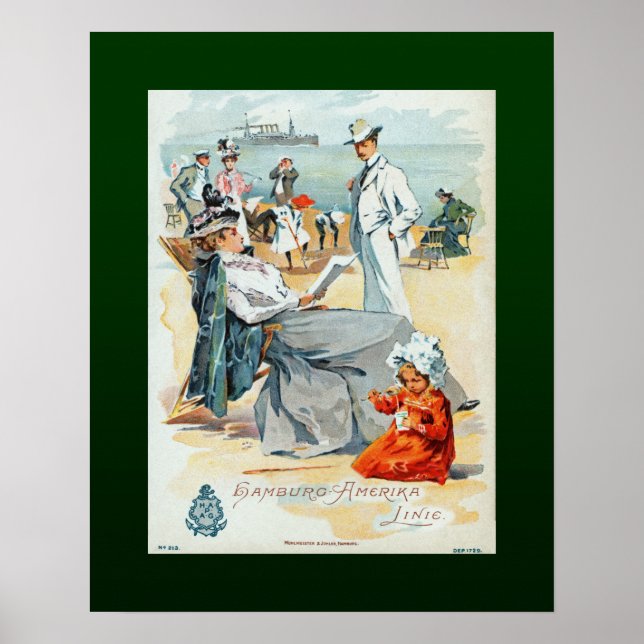 Hamburg-Amerika Lines~SS Victoria Luise~Children~ Poster (Front)