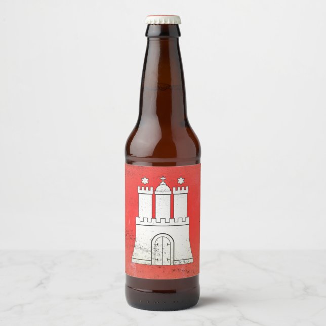 Hamburg Beer Bottle Label (Front)