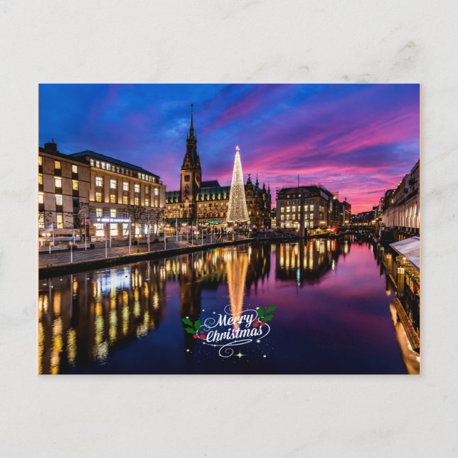 Hamburg Christmas Market Postcard (Front)