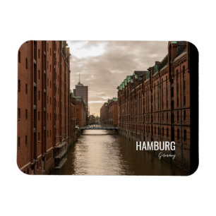 Hamburg City Germany Speicherstadt Magnet