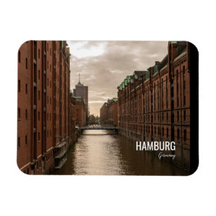 Hamburg Germany Foto Magnet XXL,Reeperbahn,Fischmarkt,Michel,Speicherstadt,NEU 