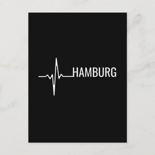 Hamburg City Heartbeat Postcard