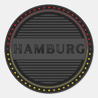 Hamburg City Pride Emblem – German Identity Classic Round Sticker