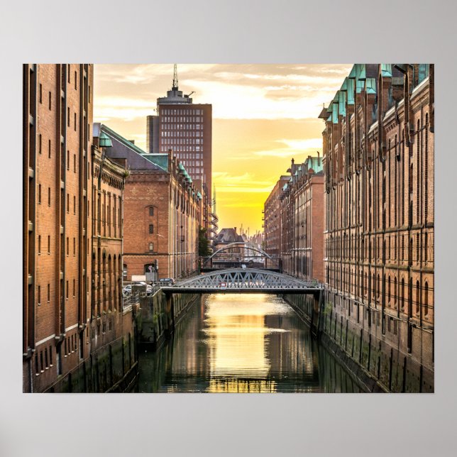 Hamburg CityScape Poster (Front)