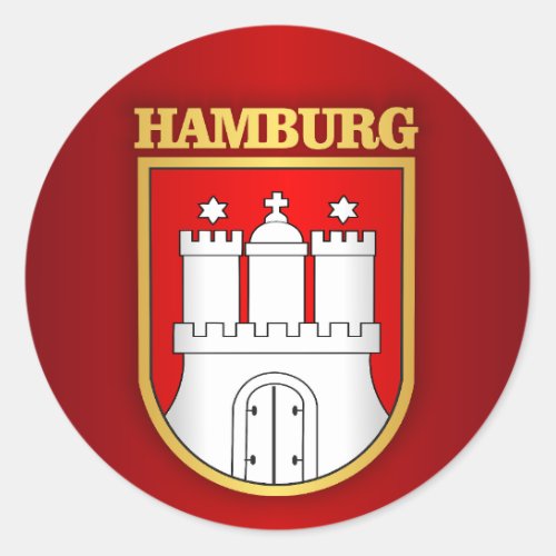 Hamburg COA Classic Round Sticker