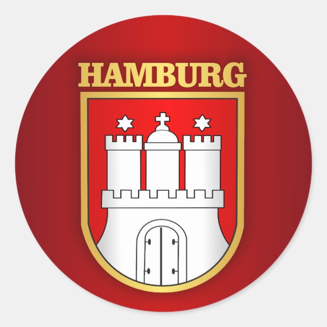 Hamburg COA Classic Round Sticker (Front)