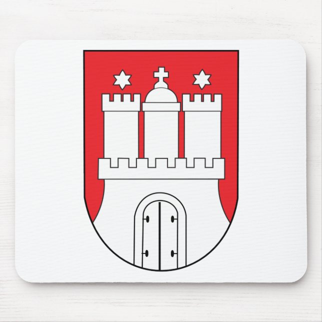 Hamburg Coat Of Arms Mouse Pad (Front)