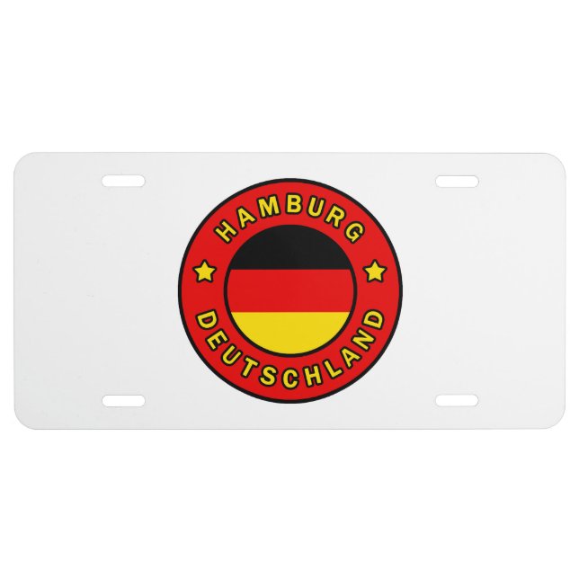 Hamburg Deutschland License Plate (Front)