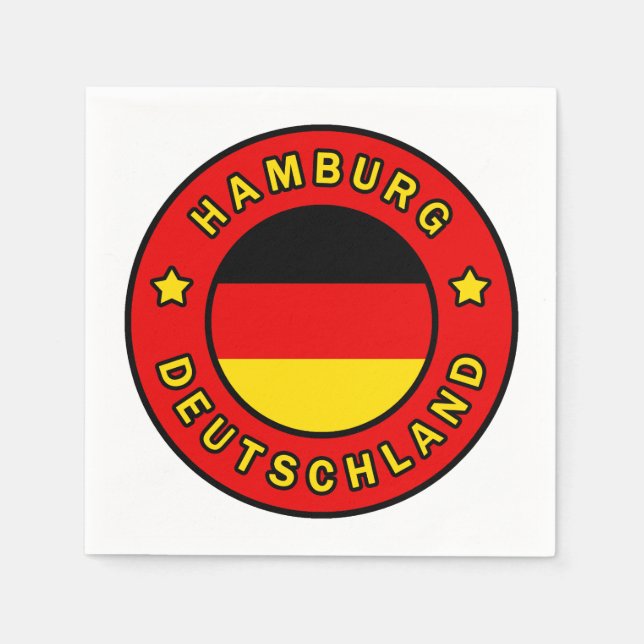 Hamburg Deutschland Napkins (Front)