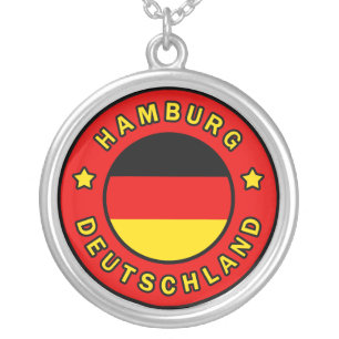 Hamburg Deutschland Silver Plated Necklace