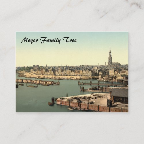 Hamburg from the Watch Tower Germany Business Card