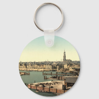 Hamburg from the Watch Tower, Germany Keychain