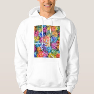 Hamburg Germany City Map Hoodie