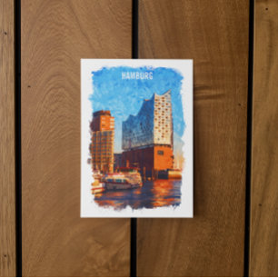 Hamburg Germany Elbphilharmonie Travel Postcard