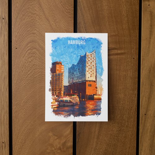 Hamburg Germany Elbphilharmonie Travel Postcard