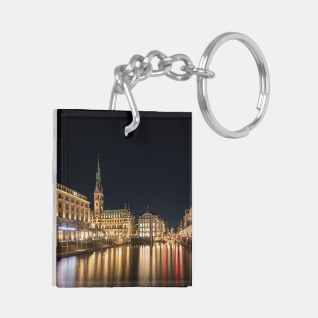 Hamburg Germany Keychain (Back Left)