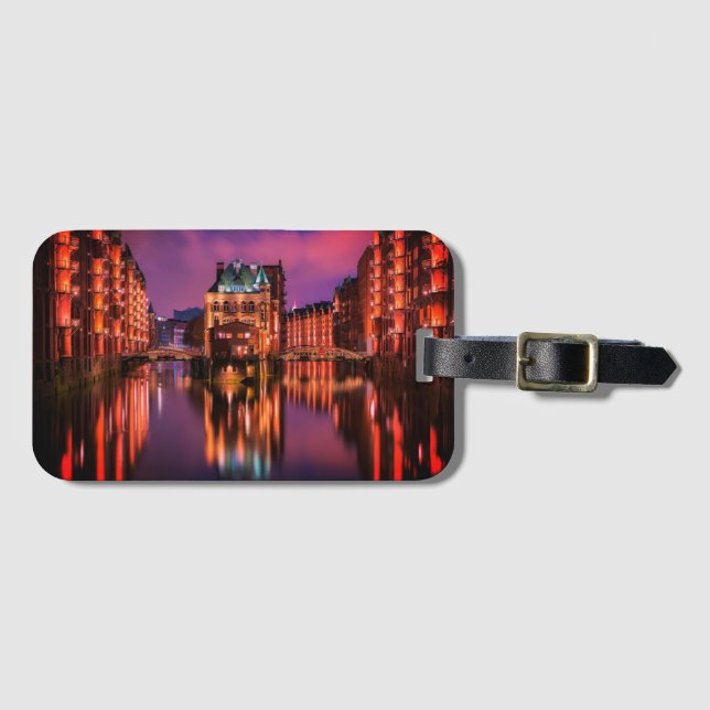 Hamburg Germany Luggage Tag (Front Horizontal)