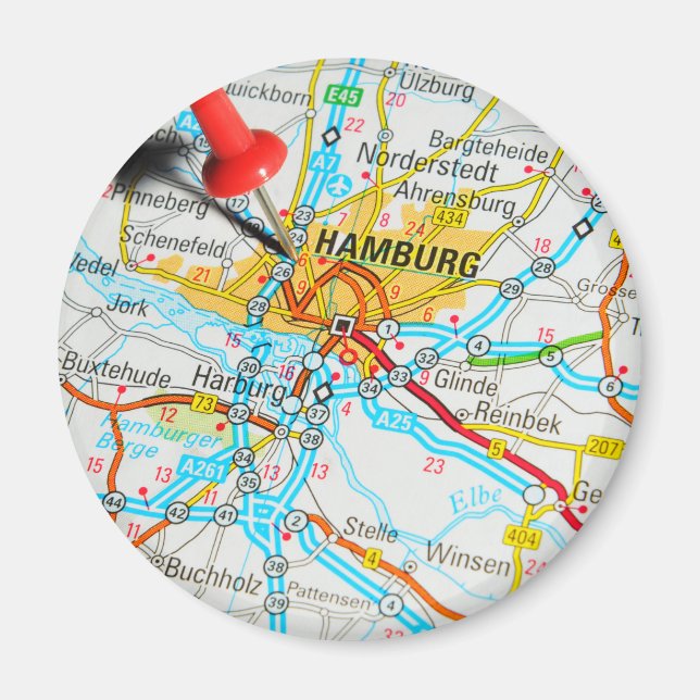 Hamburg, Germany Magnet (Front)