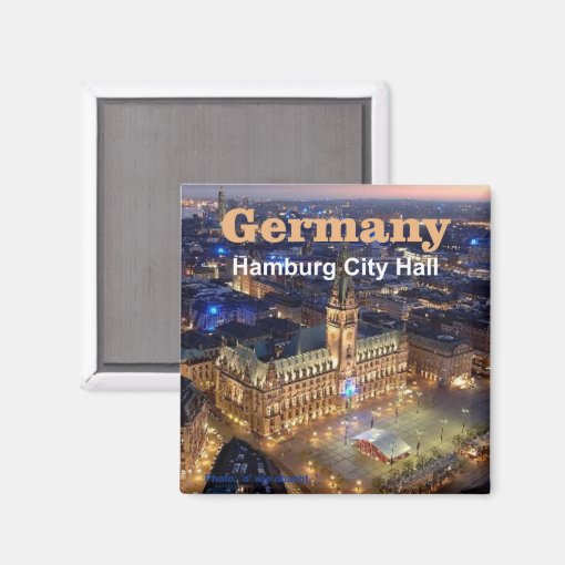 Hamburg Skyline Souvenir Magnet Elbphilharmonie Mit Spruch Für Kühlschrank