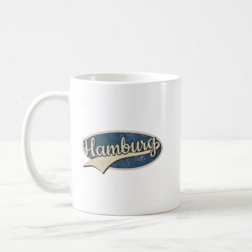 Hamburg Germany Vintage Typografie Coffee Mug