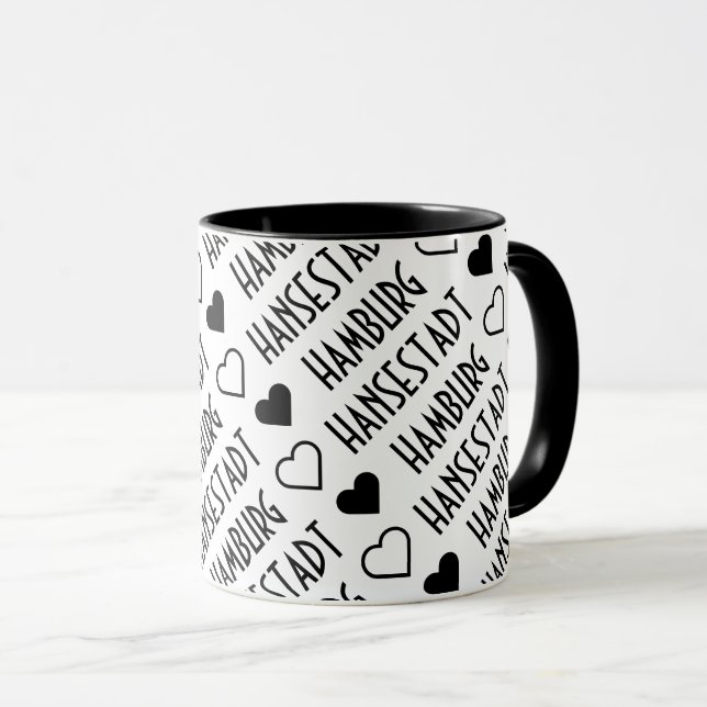 Hamburg ♥ Hansestadt Kaffeetasse Mug (Front Right)