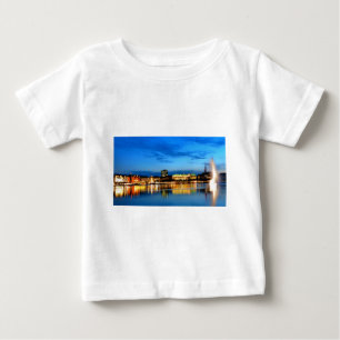 Hamburg Harbor Hafen Deutschland Alster Night Baby T-Shirt