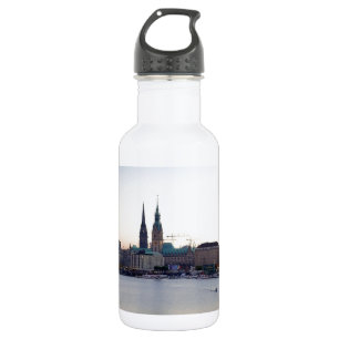 Hamburg Harbor Hafen Hamburger Deutschland Water Bottle
