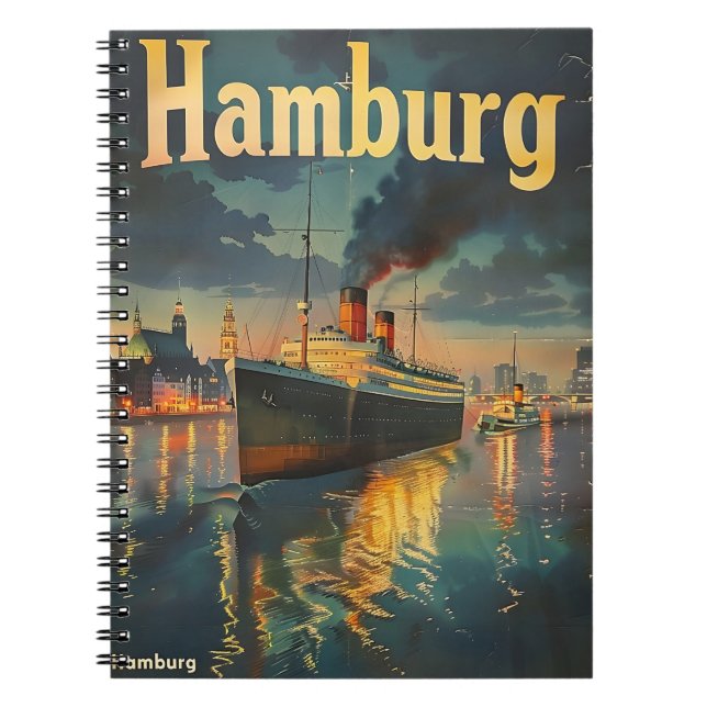 Hamburg Harbor Notebook (Front)
