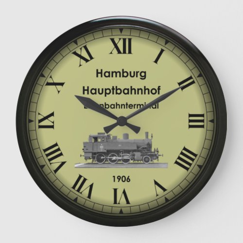 Hamburg Hbf Station  Germany  1906   Large Clock