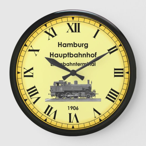Hamburg Hbf Station  Germany  1906  Large Clock
