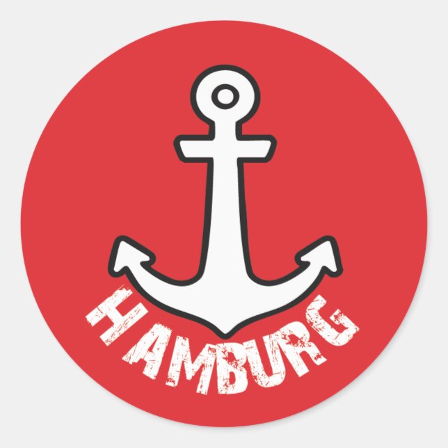 Hamburg Logo Classic Round Sticker (Front)