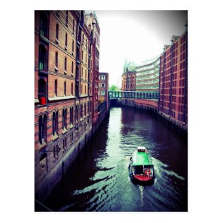 Hamburg or Venice? Postcard