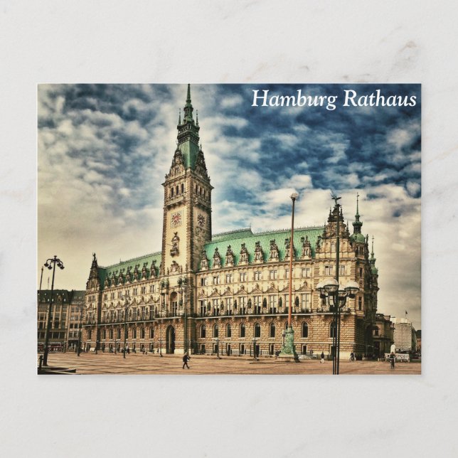 Hamburg Rathaus, Germany Postcard (Front)