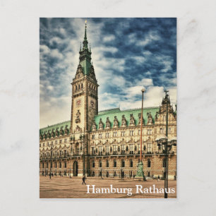 Hamburg Rathaus, Germany Postcard