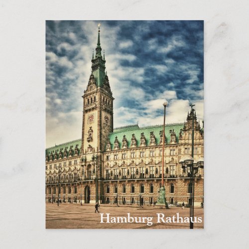 Hamburg Rathaus Germany Postcard