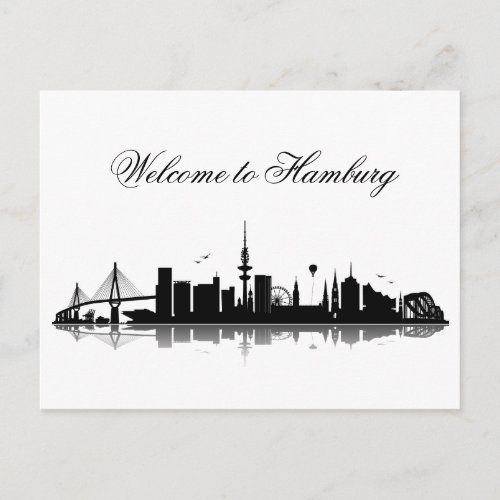 HAMBURG Skyline _ Postkarte  Grukarte Postcard