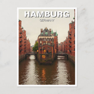 Hamburg Speicherstadt Germany Travel Postcard