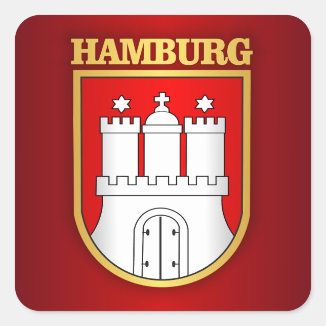 Hamburg Square Sticker (Front)
