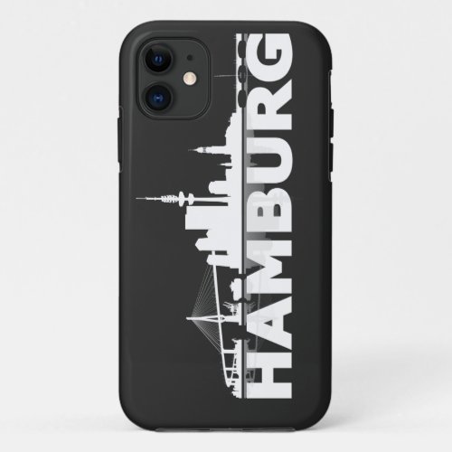 Hamburg town center of skyline iPhone 5 sleeve iPhone 11 Case