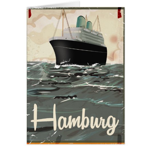 Hamburg Vintage Travel poster (Front)